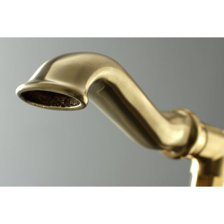 Brushed Brass Freestanding Tub Faucet with Hand Shower