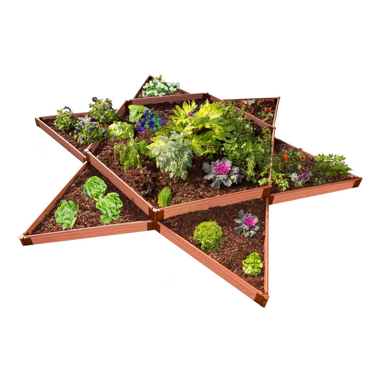 Classic Sienna Composite Star-Shaped Raised Garden Bed