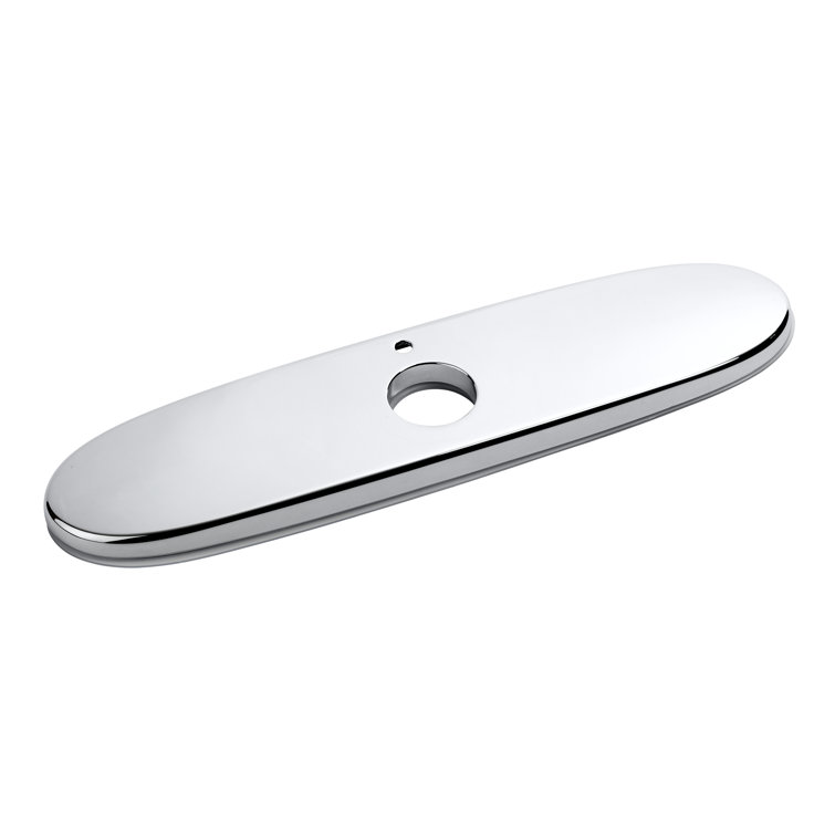 Polished Chrome 8" Deck Plate for Selectronic Faucets