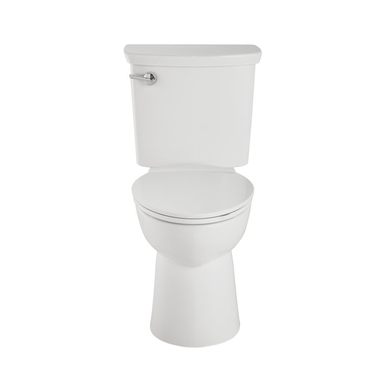 White Elongated Two-Piece High Efficiency Toilet with Seat