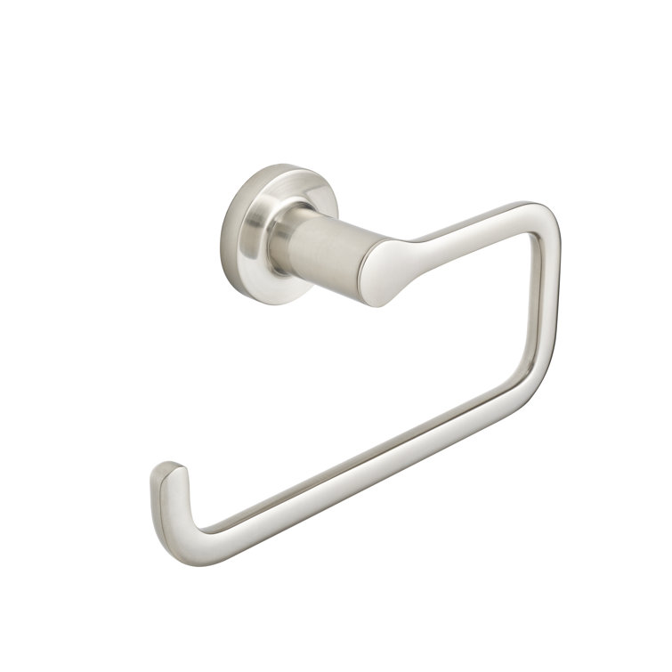 Brushed Nickel Contemporary Wall Mounted Towel Ring