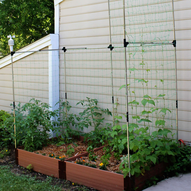 48'' x 48'' Stainless Steel Raised Garden Bed Trellis Kit