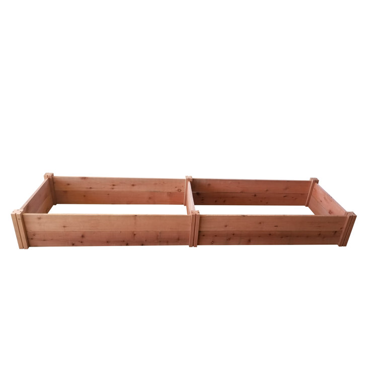 Handcrafted Redwood Rectangle Raised Garden Bed