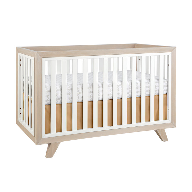 Wooster Almond and White 3-in-1 Convertible Crib