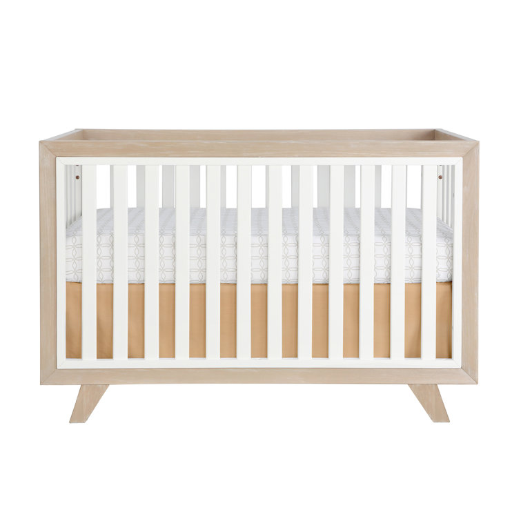 Wooster Almond and White 3-in-1 Convertible Crib