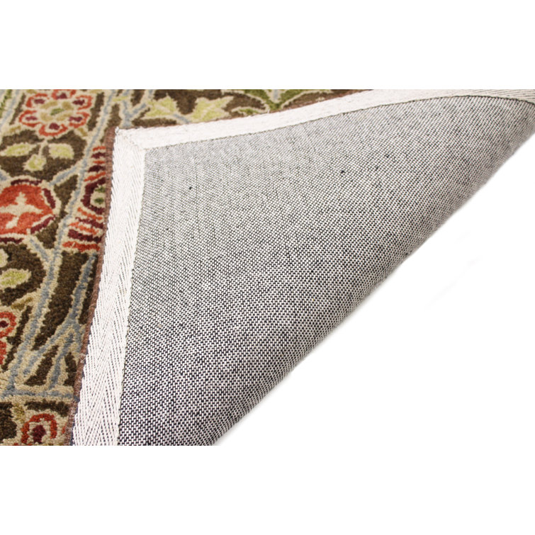 Hand Tufted Red Floral Wool Runner Rug