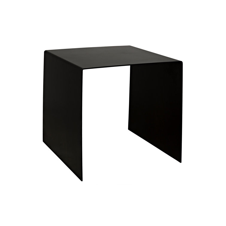Yves Chic Black Metal Square Side Table