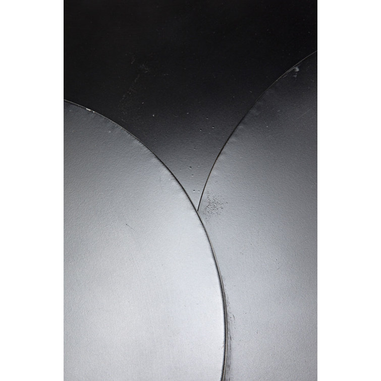Black Round Multi-Level Metal Coffee Table