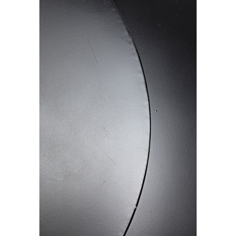 Black Round Multi-Level Metal Coffee Table