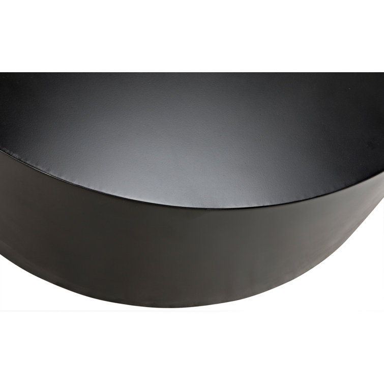 Black Round Multi-Level Metal Coffee Table