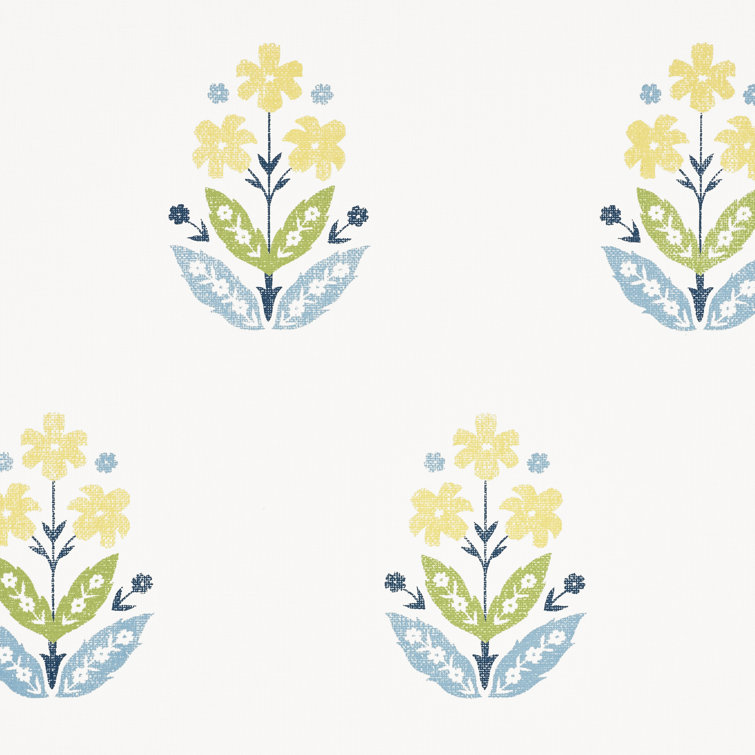 Spring Pink Floral Non-pasted Wallpaper Roll