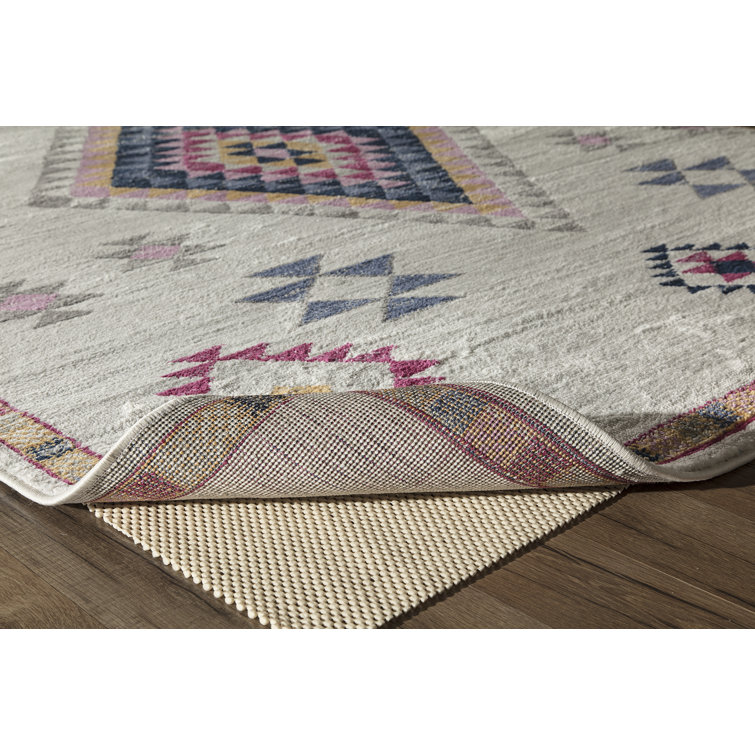 Sahara Ivory and Multicolor Tribal Runner Rug