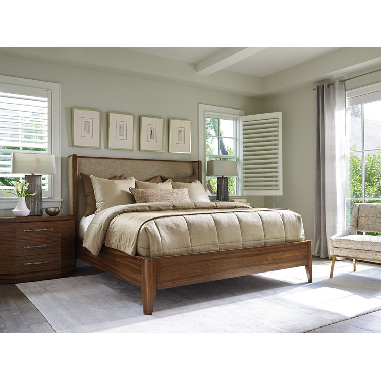 Hazelnut Brown Wood 3-Drawer Nightstand with Stainless Pulls