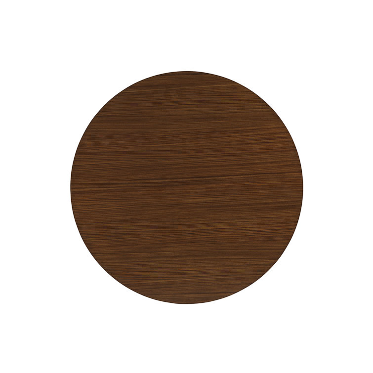 60" Brown Wood Transitional Round Dining Table