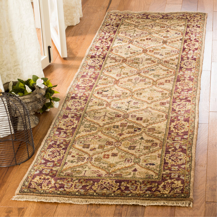 Handmade Blue Wool 5' x 7' Oriental Area Rug