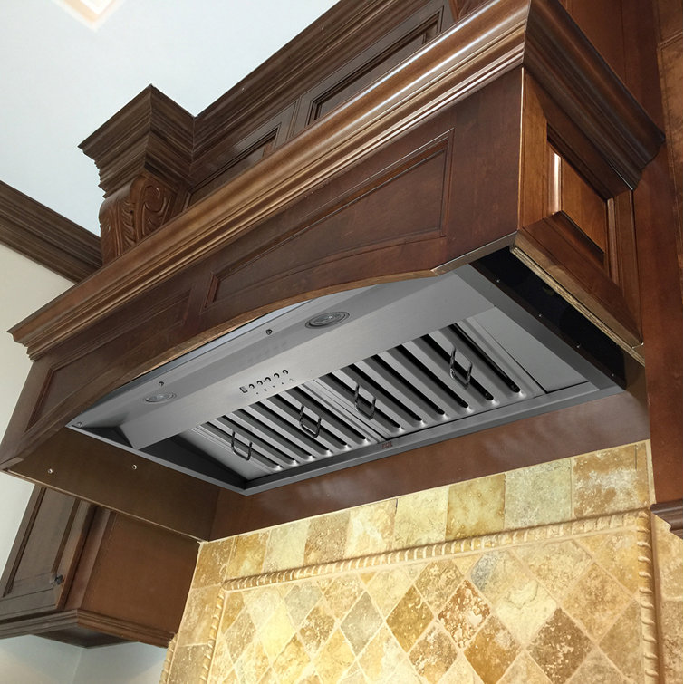 Kobe 36" Stainless Steel Built-In Range Hood with LED Lights
