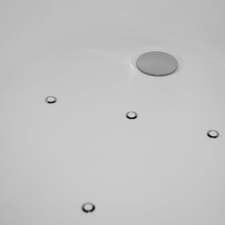 Nova 67'' White Freestanding Acrylic Air Bathtub