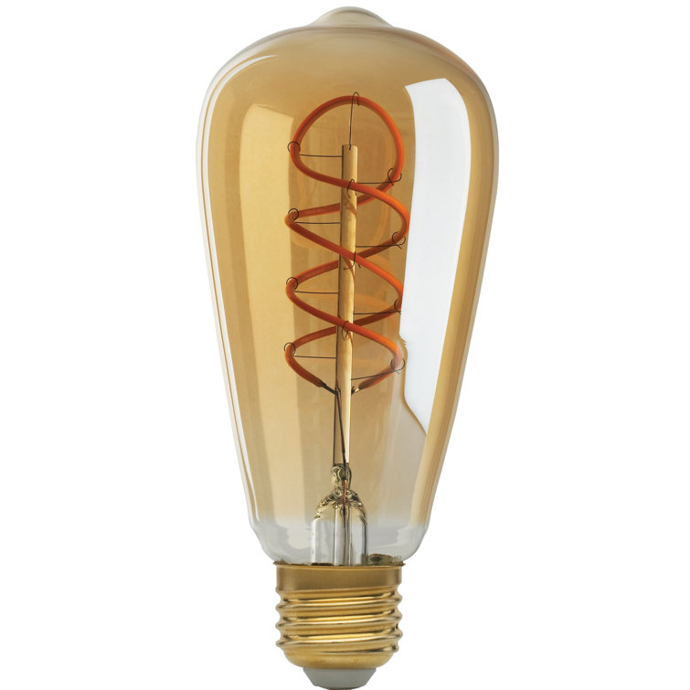 Amber Dimmable LED Edison Bulb with Medium Base