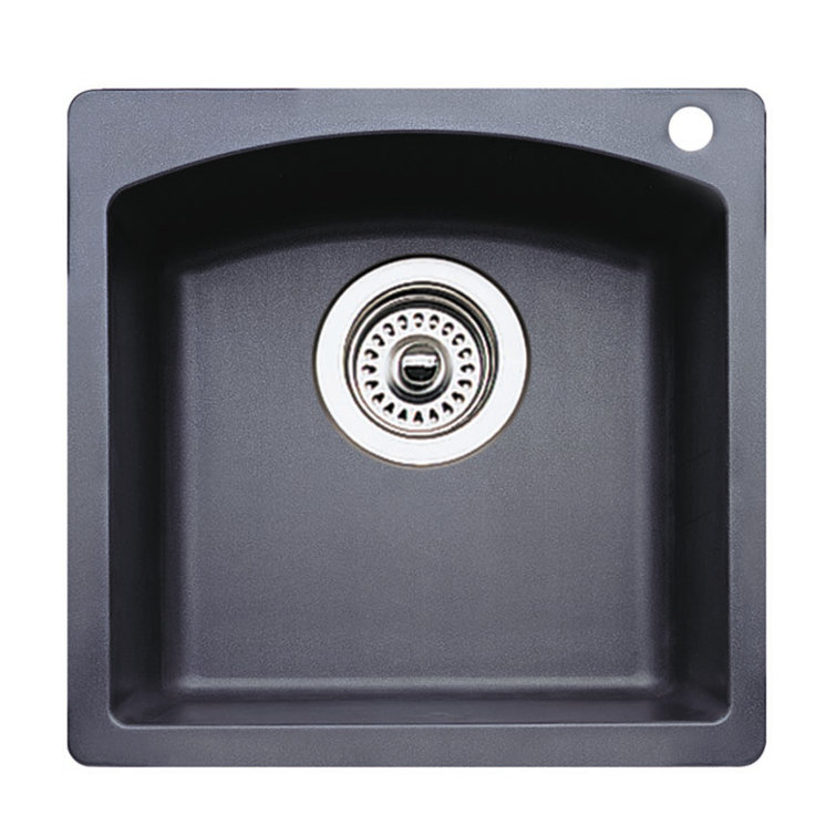 Anthracite Black Granite Single Bowl Bar Sink
