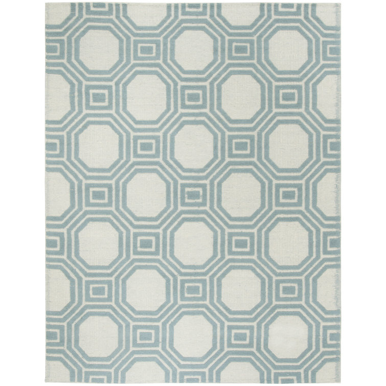 Beige Braided Floral Handmade Wool & Cotton 8' x 10' Rug