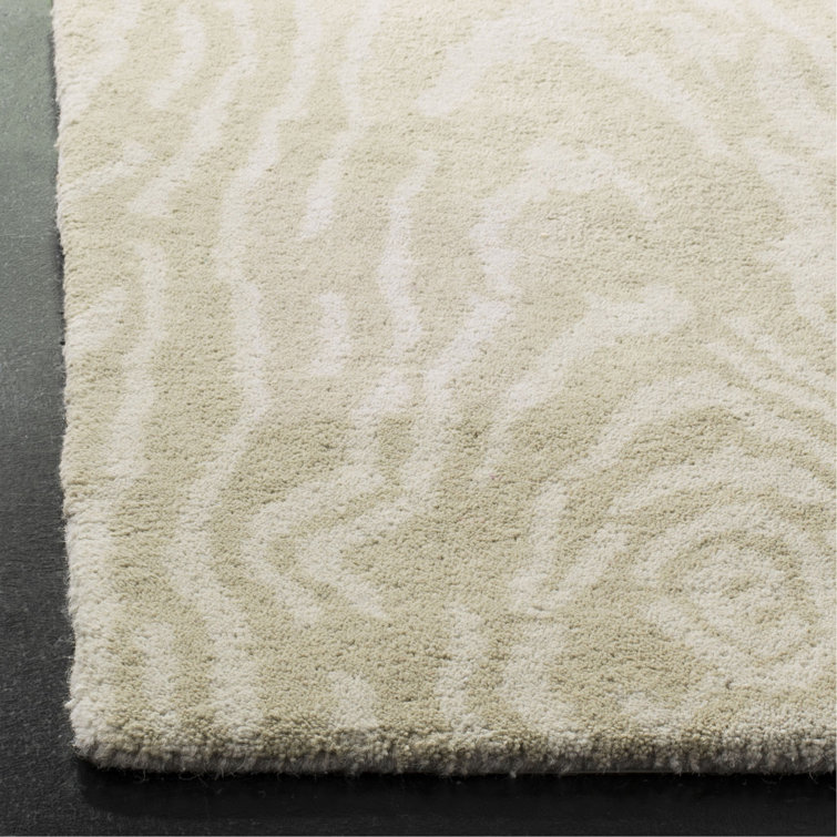 Handmade Potter's Clay Tufted Wool Area Rug 5' x 8'
