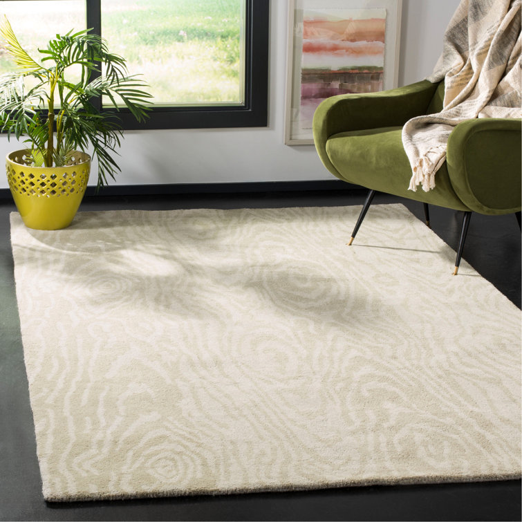 Handmade Potter's Clay Tufted Wool Area Rug 5' x 8'