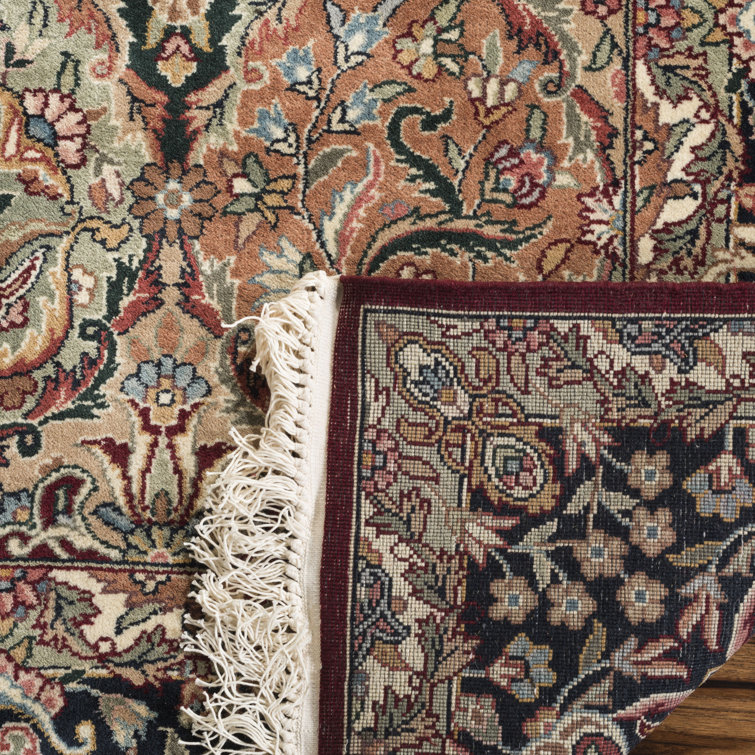 Handmade Traditional Multi-Color Wool Floral Area Rug