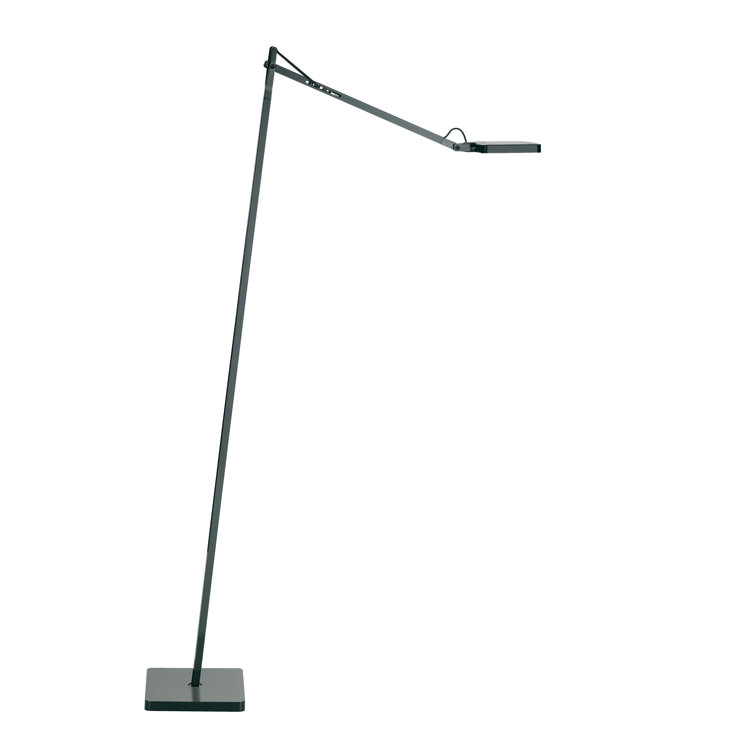 Anthracite LED Adjustable Task Floor Lamp with Touch Dimmer