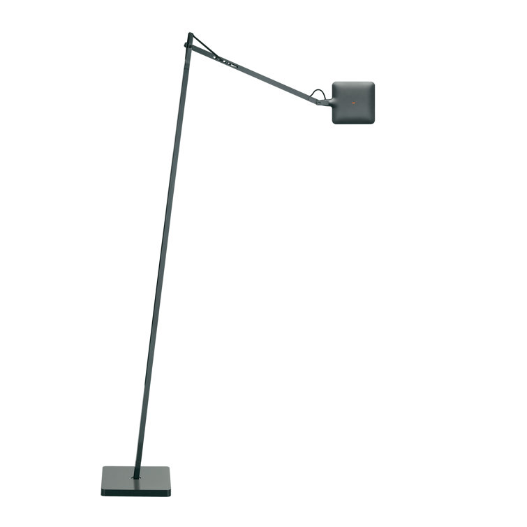 Anthracite LED Adjustable Task Floor Lamp with Touch Dimmer