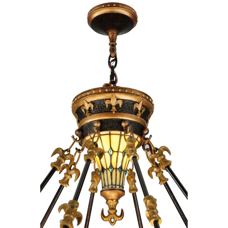 Eco-Friendly Bronze and Glass Globe 3-Light Indoor/Outdoor Pendant