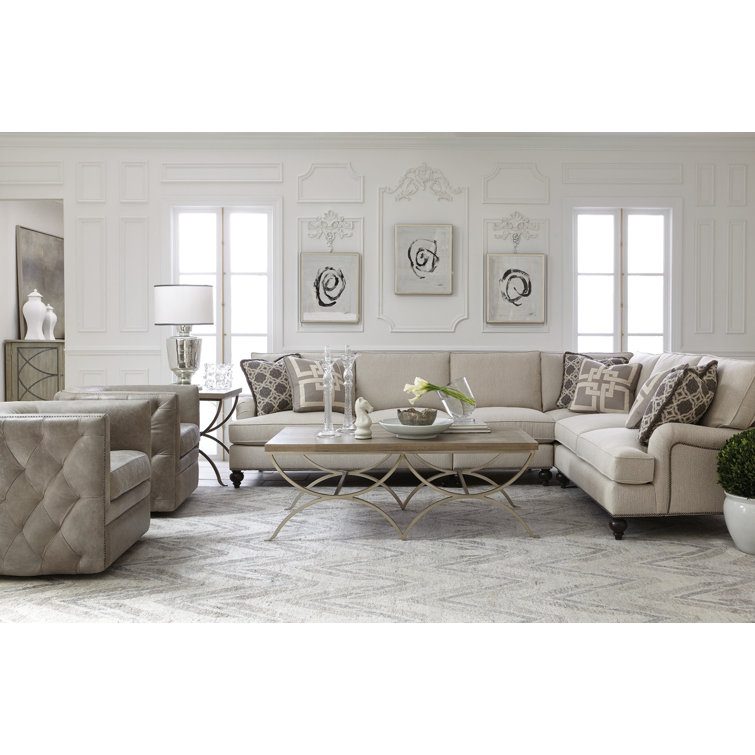 Palazzo Light Grey Genuine Leather Swivel Barrel Accent Chair