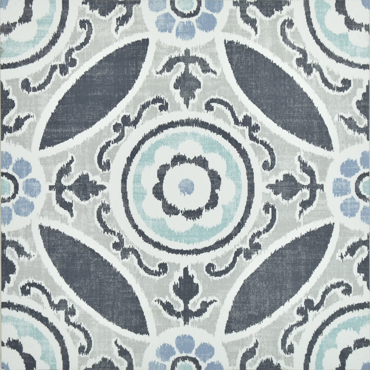 Sienna 12" x 12" Grey and Blue Peel and Stick Floor Tiles