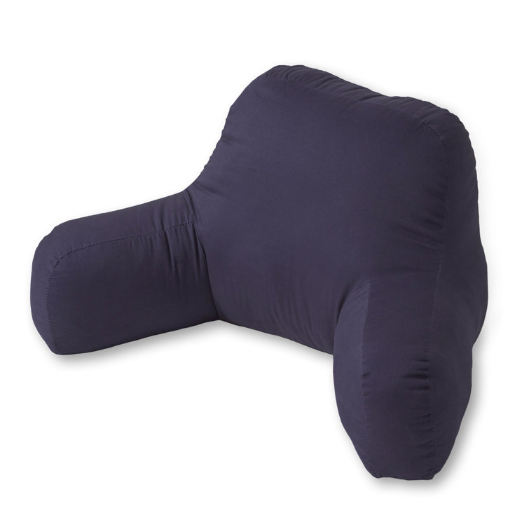 Navy Plush Cotton Duck Bed Rest Lounging Pillow