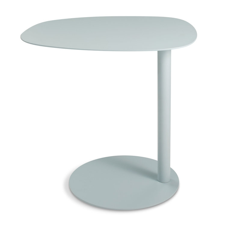Polished Stainless Steel Rectangular End Table