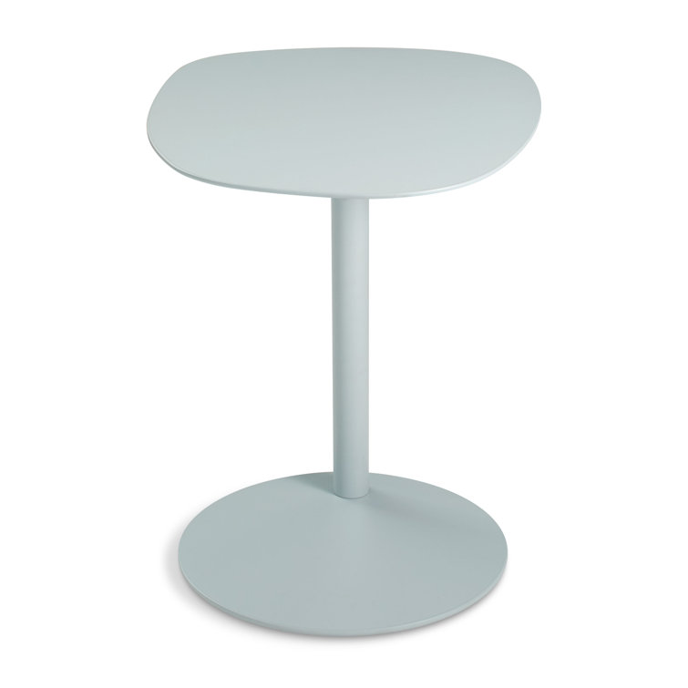 Polished Stainless Steel Rectangular End Table
