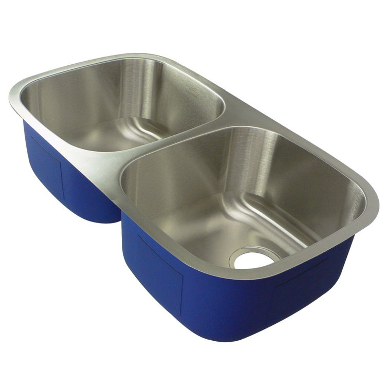 32.41'' Double Bowl Stainless Steel Undermount Kitchen Sink
