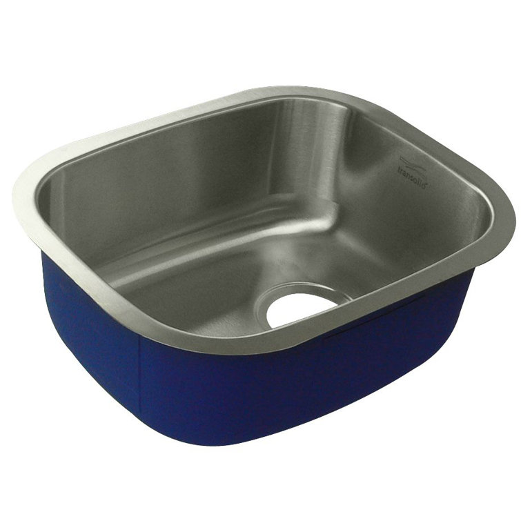 Meridian 15'' Rectangular Undermount Single Bowl Stainless Steel Sink