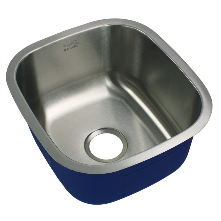 Meridian Brushed Stainless Steel Single Bowl Undermount Sink
