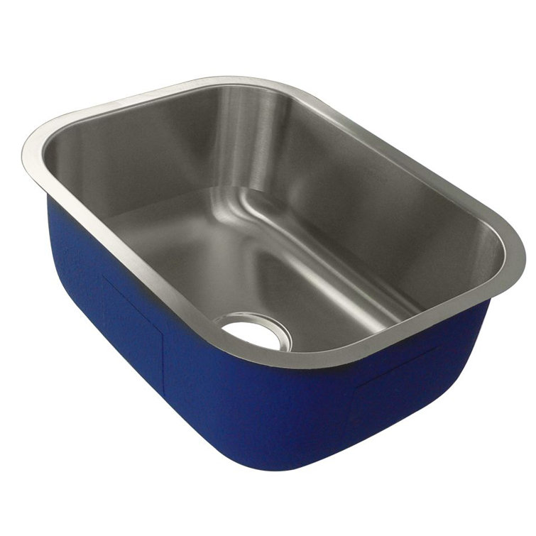 Meridian 23'' Single Bowl Brushed Stainless Steel Kitchen Sink