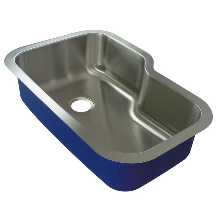 Meridian 33'' Brushed Stainless Steel Single Bowl Kitchen Sink