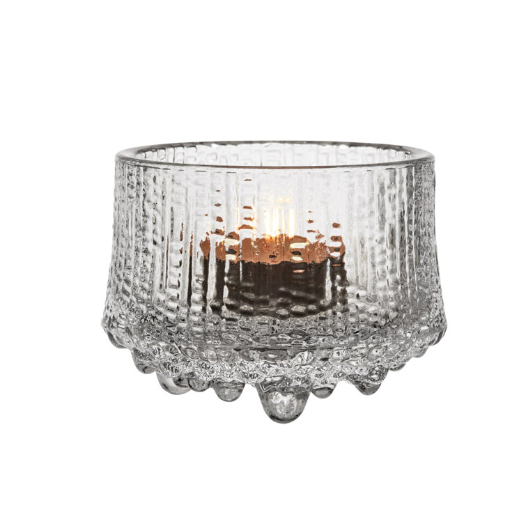 Lapland Ice-Inspired Clear Glass Votive Holder