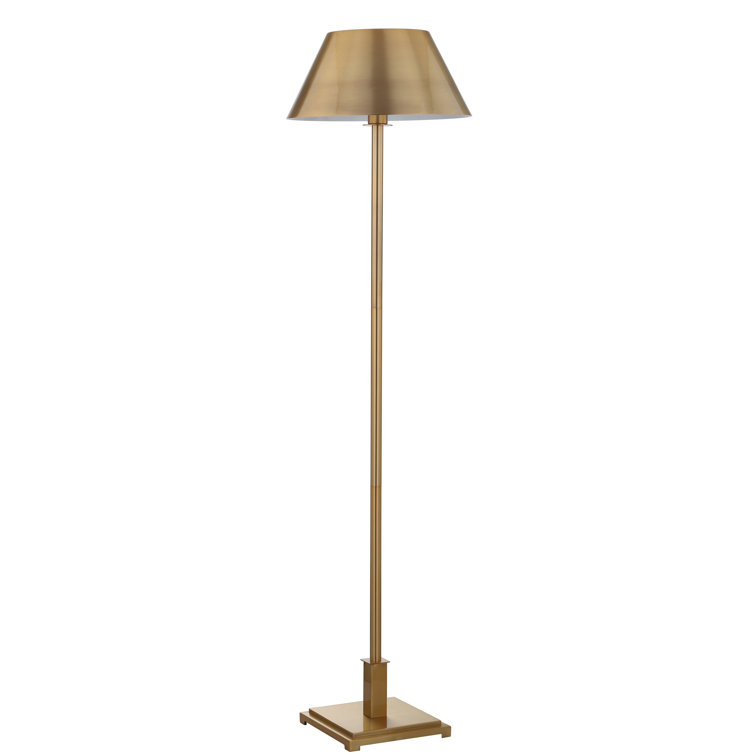 Elegant 60" Antique Brass Gold Metal LED Floor Lamp
