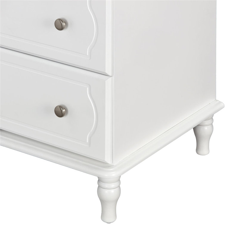 Elegant Rowan Valley Laren 6-Drawer Double Nursery Dresser in White