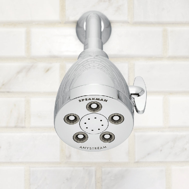 Polished Chrome Multi-Function Wall Mounted Shower Head