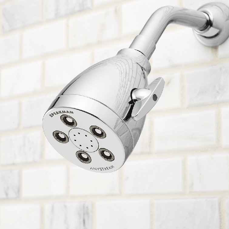 Polished Chrome Multi-Function Wall Mounted Shower Head