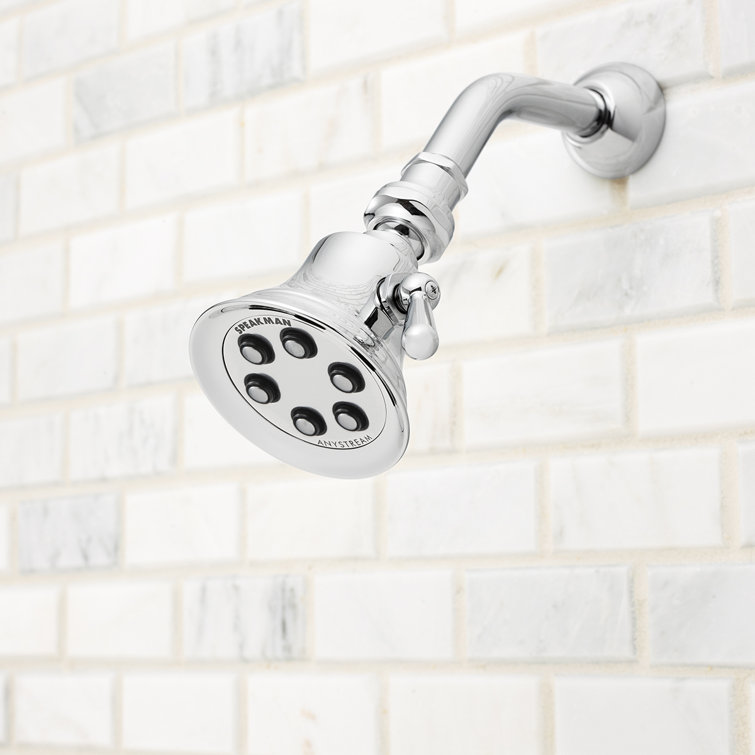 Retro Polished Chrome Multi-Function Wall Mounted Shower Head