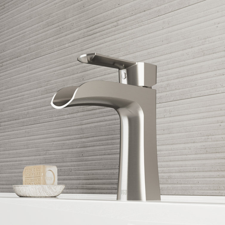 Paloma Modern Black Nickel Single-Hole Bathroom Faucet