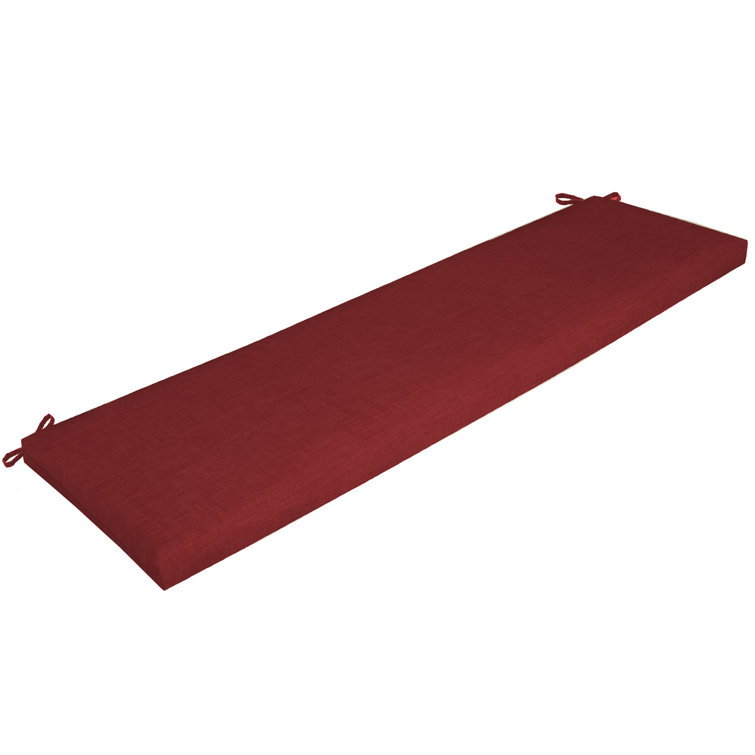 Ruby Red Sun Resistant Outdoor Bench Cushion