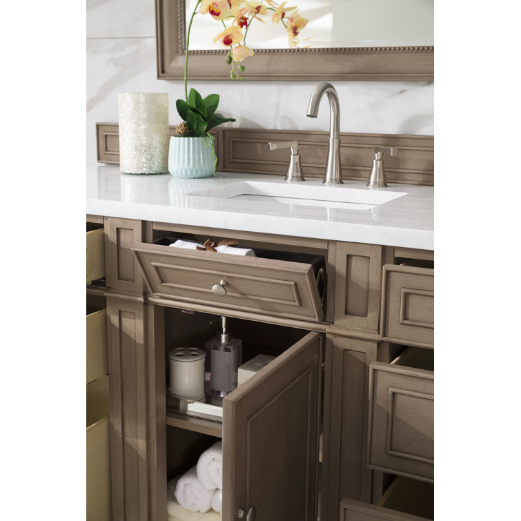 Bristol 60" Dark Wood Single Bathroom Vanity