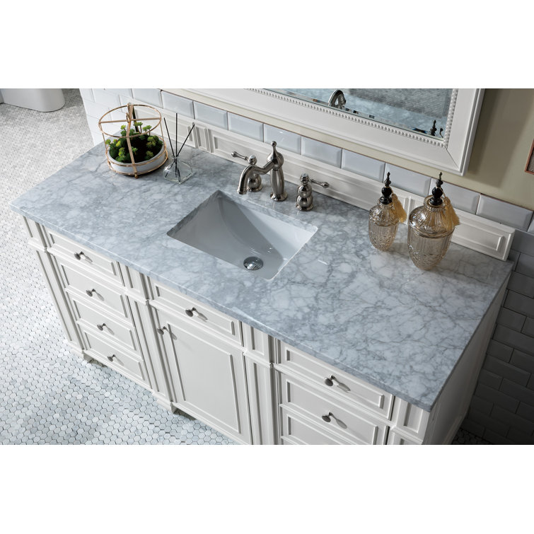 Bristol 60" Dark Wood Single Bathroom Vanity